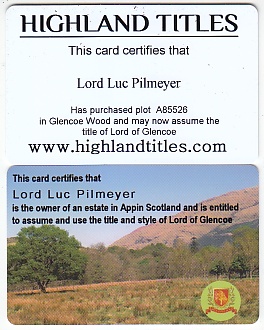 Lord Luc Pilmeyer of Glencoe