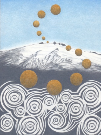 Luc Pilmeyer drawing Snaefellsjokull